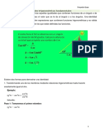 Uso de Las Identidades Trigonometricas