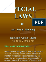 Special Laws