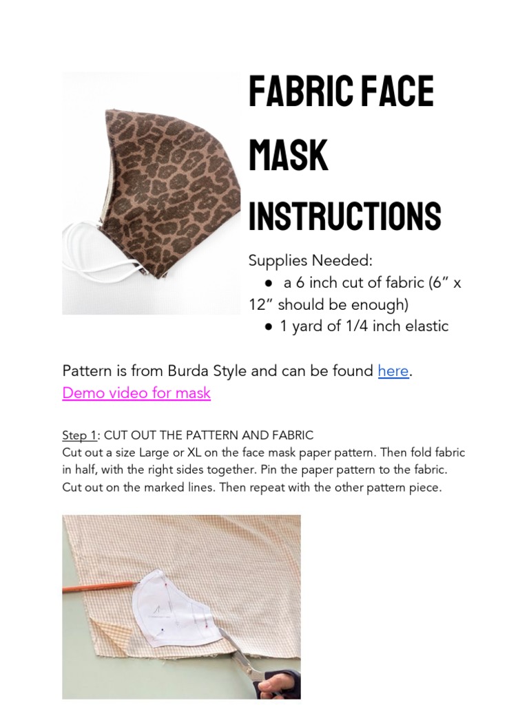 Face Mask Directions PDF