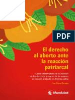 Derecho al aborto ante reaccion patriarcal