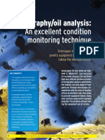 Ferrography/oil Analysis: An Excellent Condition Monitoring Technique