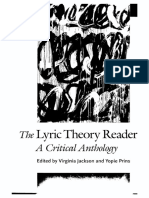 Lyric Theory Reader: The A Criticalanthology