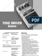 Digitech Tone Driver Manuel Utilisateur en 41950