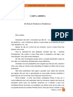 Carta Aberta: Da Praia de Pombal Aos Pombalenses