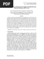 Thyristor Power Supply in Parallel Resonant Induction Heating Circuts