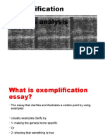 Exemplification and Process Analysis