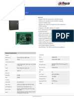 Fisa Tehnica Centrala Control Acces Dahua ASC2204C-H 12 Iesiri 200000 Carduri 150000 Evenimente