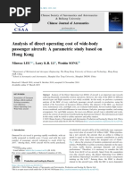 Analysis of Direct Operating Cost of Wide-Body Pas