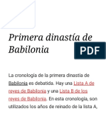 Primera Dinastía de Babilonia - Wikipedia, La Enciclopedia Libre