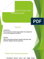 KALA III DAN IV DALAM PERSALINAN