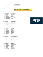 Raz. Verbal - Clase 1 Analogías