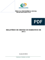 2011 - Relatório de Gestão Inss