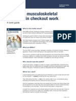 Managing Musculoskeletal Disorders in Checkout Work: A Brief Guide