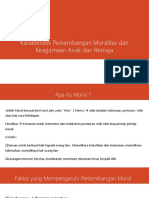 Karakteristik Perkembangan Moralitas Dan Keagamaan Anak Dan Remaja