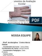 SLIDES Avaliação