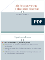 La Variable Aleatoria de Poisson y Otras V.A. Discretas