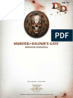 Murder Baldur's Gate: Monster Statistics