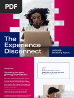 The Experience Disconnect: 2021 B2B Marketing Report