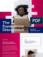 The Experience Disconnect: 2021 B2B Marketing Report