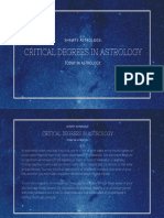 Critical Degrees in Astrology