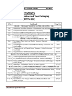 Itinerary Preparation and Tour Packaging (MTTM 302) : S. No. Unit Details Page No