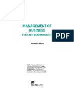 CAPE Management of Business Textbook