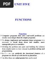 Unit 5 (C++) - Function