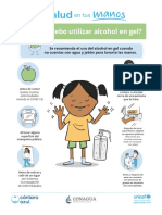 Infografía ¿Cuándo Debo Utilizar Alcohol en Gel