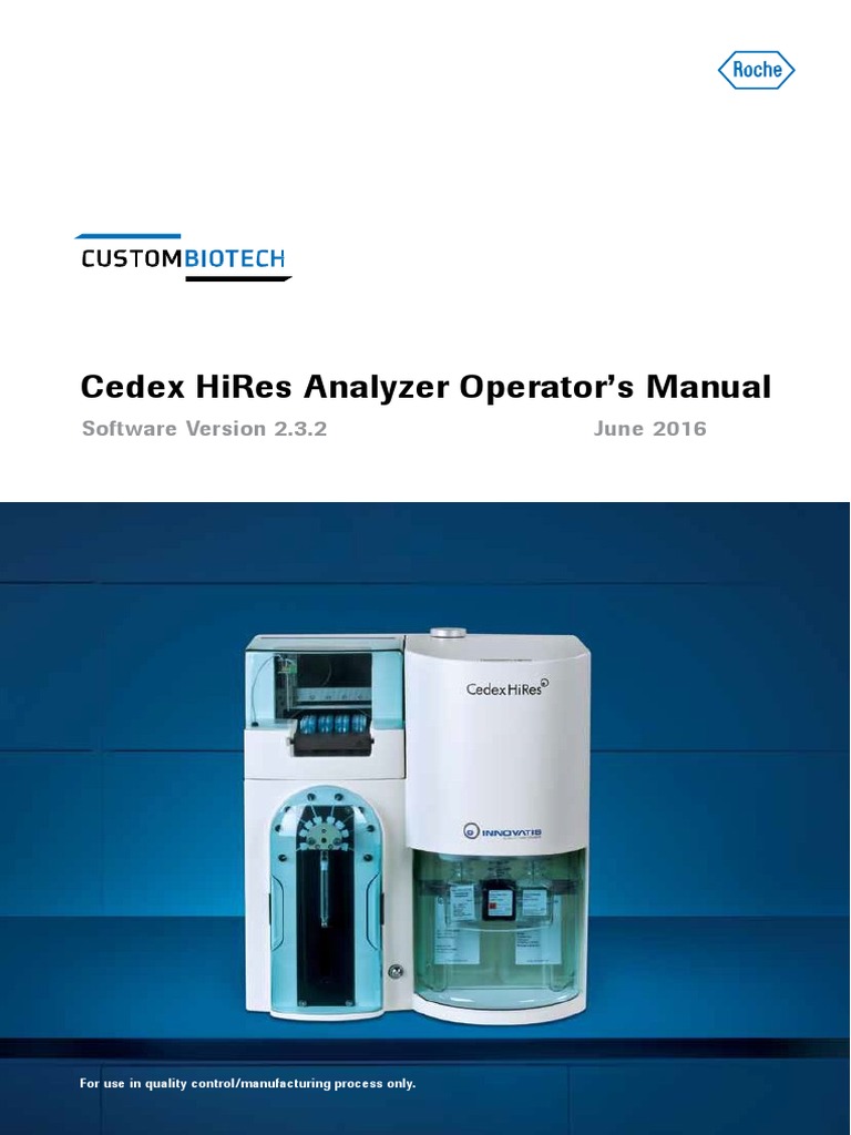 Roche CEDEX HiRes Manual | PDF | Backup | Installation (Computer Programs)