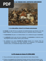 UD 4. España. La Crisis Del Antiguo Régimen