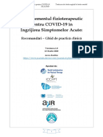 Physiotherapy Guideline COVID 19 Romanian