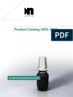 Product Catalog 2002-2003: Sensible Implant Dentistry Since 1985