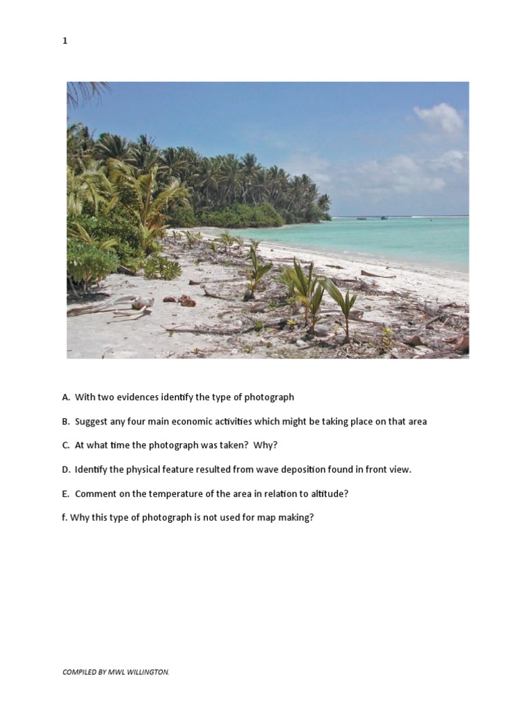 Geography Photography Analysis Questions | PDF | Topography | Map