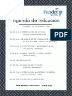 Agenda de Inducción