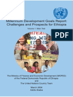 Millenium Development Goals Report Ethiopia