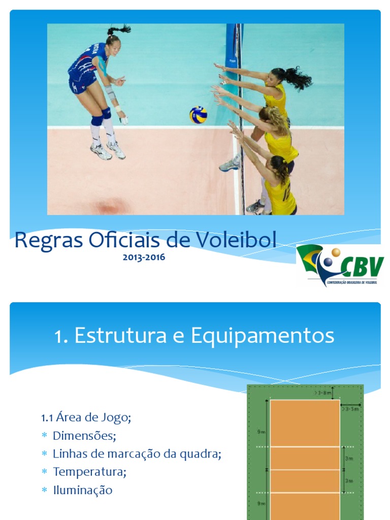 Regras Oficiais do Voleibol 2013-2016 | PDF | Voleibol | Juiz (esportes)