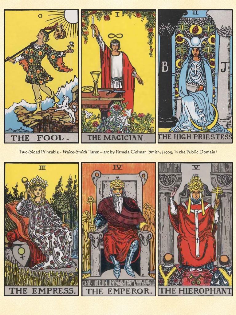 Game Designer's TAROT - Public Domain Cards For Printing | PDF