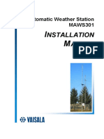 Automatic Weather Station MAWS301 INSTALLATION MANUAL. M010114en-B February 2002