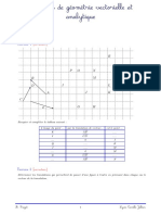 2020 - Exos Geometrie Vect Analy