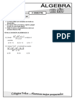 TAREA N° 1 - DIVISIÓN ALGEBRAICA II -  1ER AÑO ÁLGEBRA