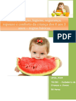 Manual Da UFCD - 9184 - Saúde, Nutrição, Higiene, Segurança, Repouso e Conforto Da Criança Dos 0 Aos 3 Anos - Regras Básicas - Índice