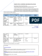 Identificación y Planeación de Los Contenidos Esenciales Del Currículo