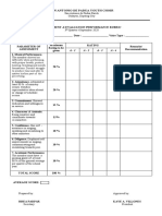 Assessment & Evaluation Performance Rubrics FINAL