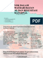 Syok Dalam Kegawatdaruratan Maternal Dan Resusitasi Maternal