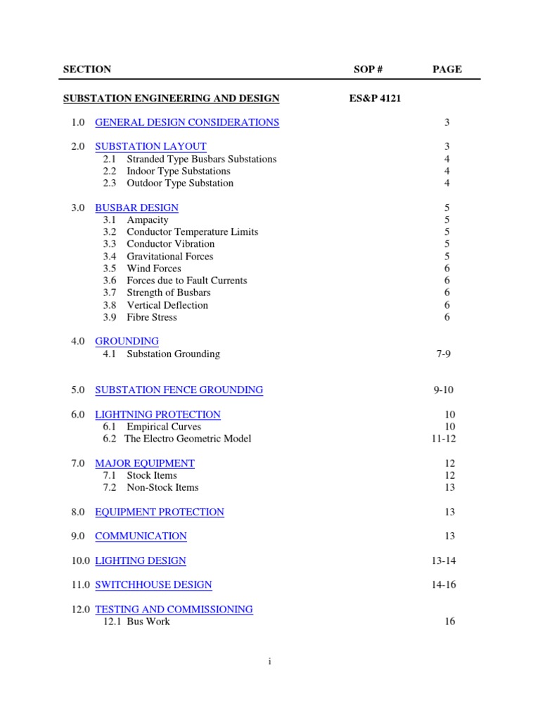 Substation Engineering Design Guide | PDF | Electrical Substation ...