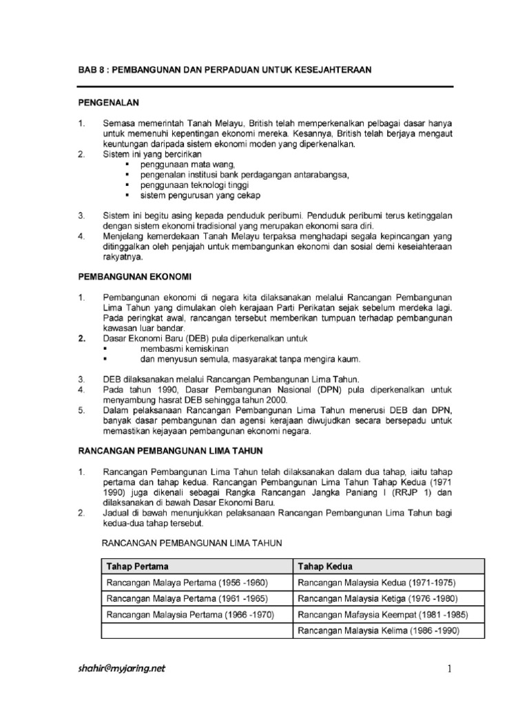 Perkembangan Sektor Pertanian Di Malaysia Selepas Kemerdekaan 1957 3 Pdf