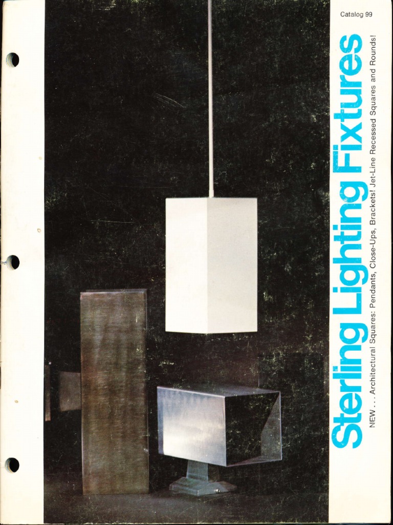 Sterling Lighting Fixture Catalog 99 1972 | PDF | Corrosion | Metals