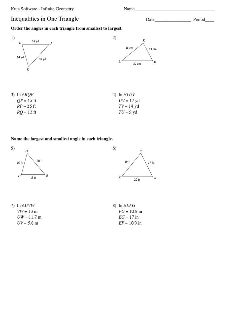 5-Inequalities in One Triangle | PDF | Polytopes | Triangle