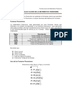 Lectura N· 5 Formulas Claves de Matematica Financiera