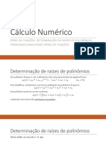 Aula 05 - Zeros de funções polinomiais e problemas